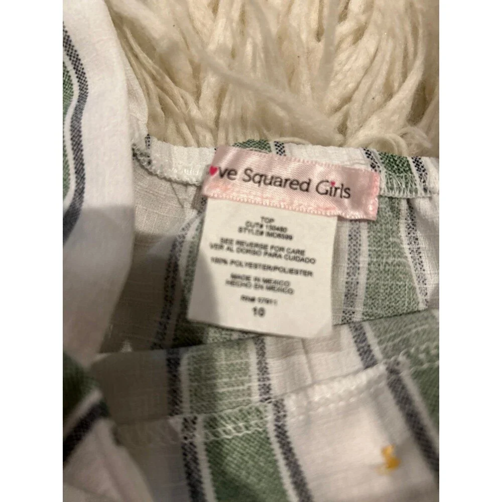 Love Squared Girls sz 10 tank and shorts preppy outfit